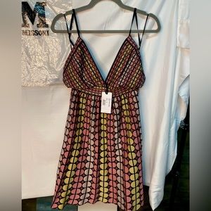 NWT M Missoni Strappy V-neck Dress Party - Size M/EU 42